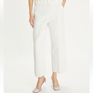 Troy Burch White Cropped wide Leg Pants Size 25
